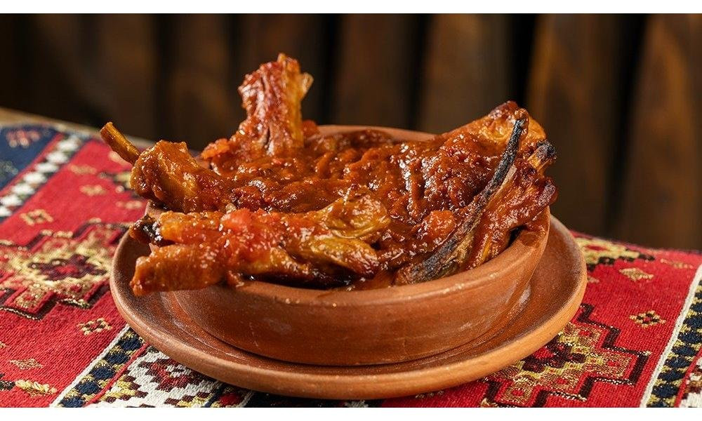 Imeretian-style veal ribs from Bravo’s menu