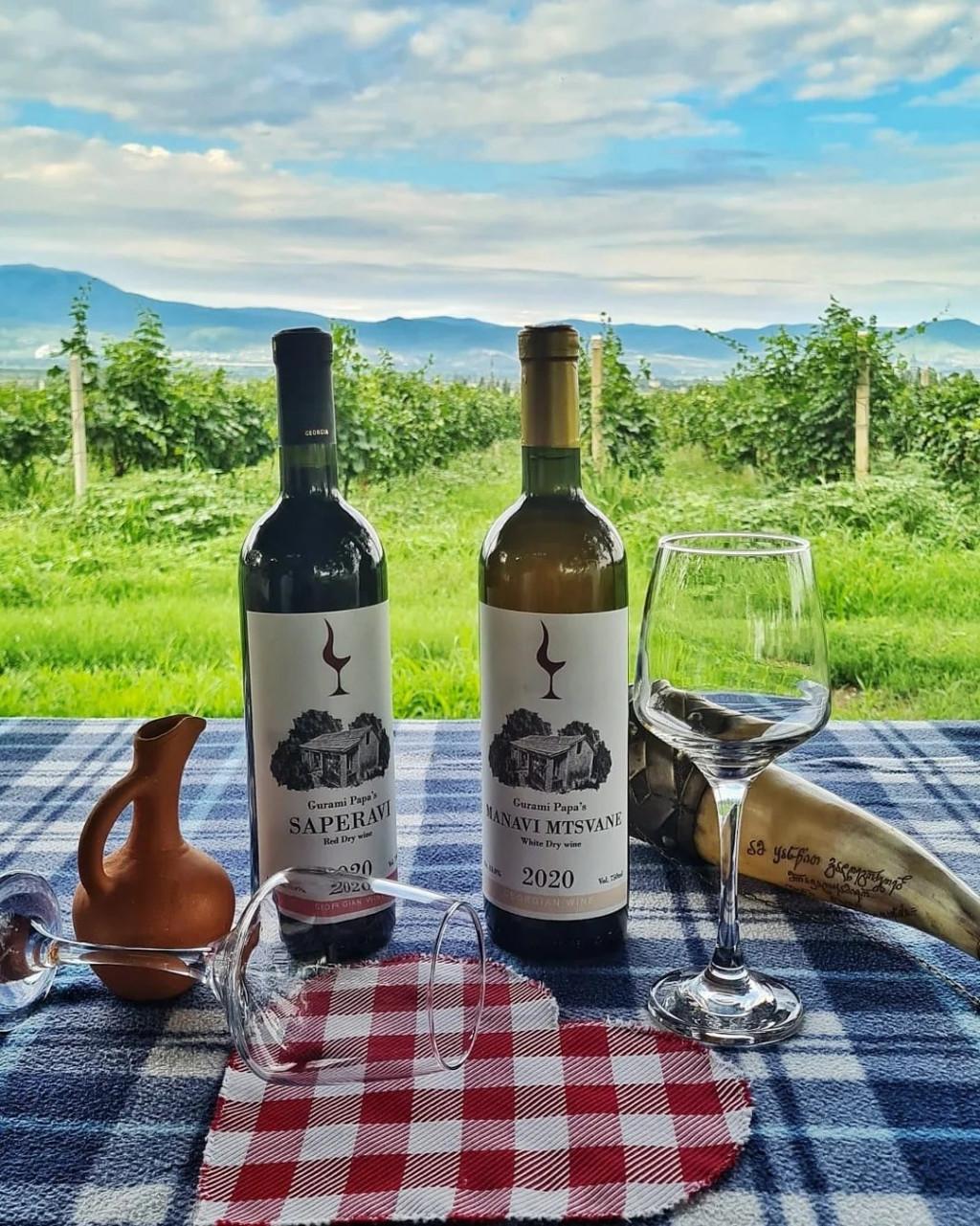 ღვინის დეგუსტაცია გურამი პაპას მარანში