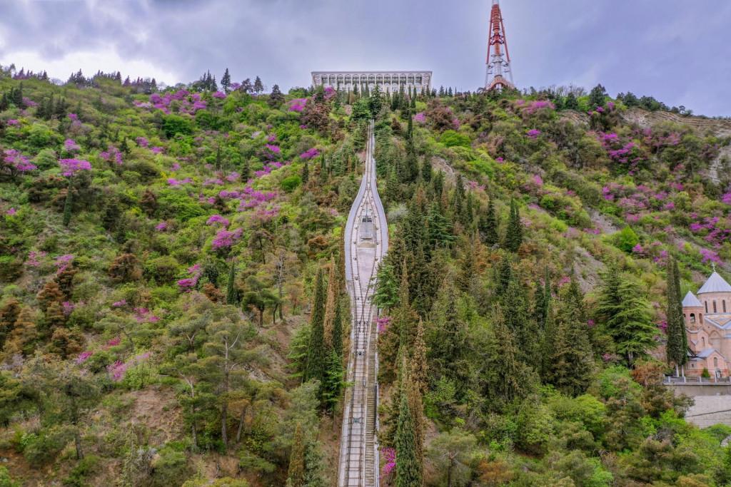 funicular, ფუნიკულიორი, მთაწმინდა, თბილისის ანძა