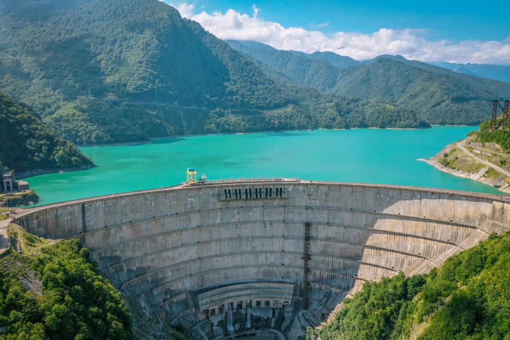 ენგურის (ჯვრის) წყალსაცავი, reservoir, water dam