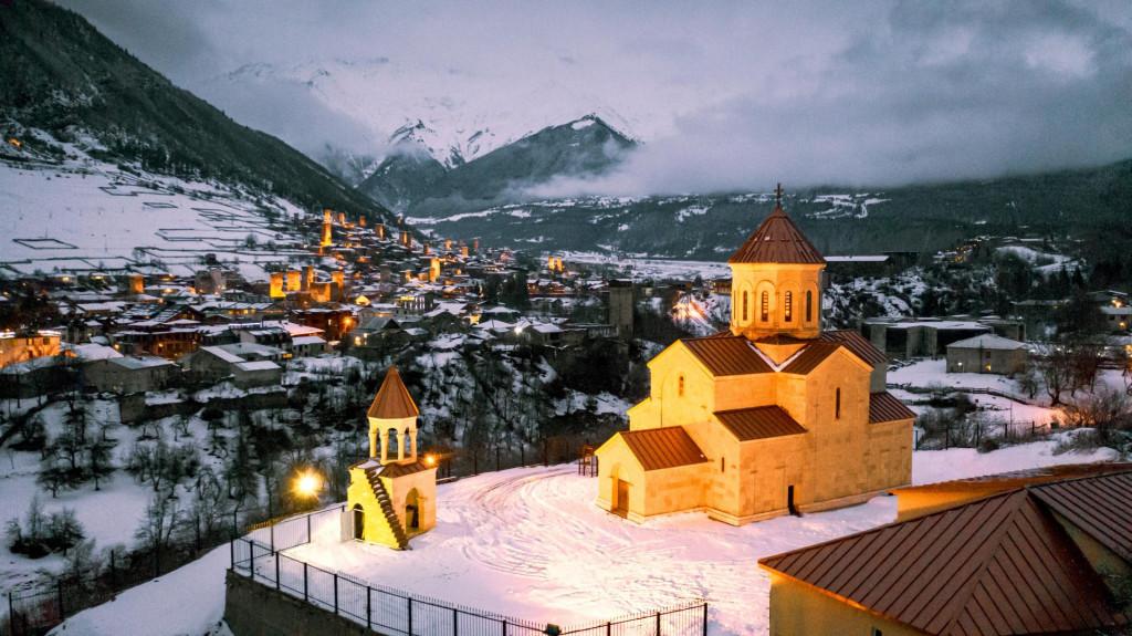 მესტიის საკათედრო ტაძარი Mestia Cathedral church Кафедральный собор Местии