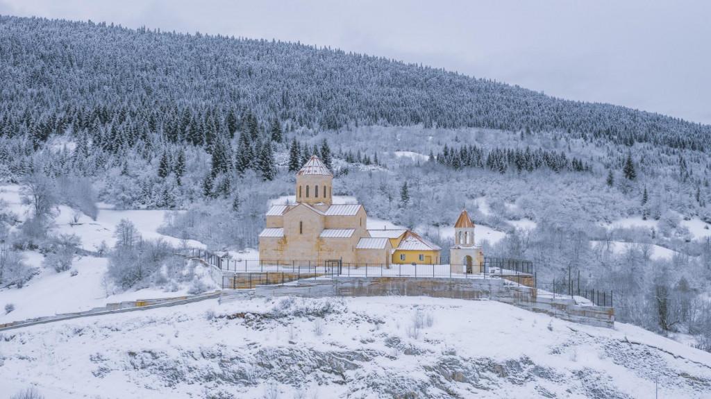 მესტიის საკათედრო ტაძარი Mestia Cathedral church Кафедральный собор Местии