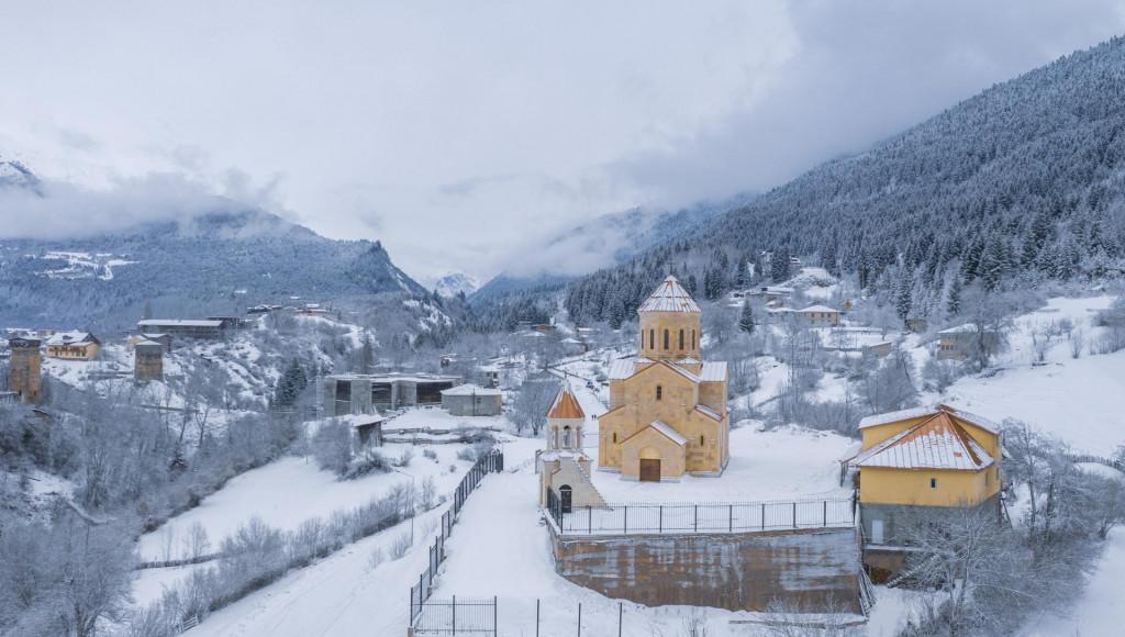 მესტიის საკათედრო ტაძარი Mestia Cathedral church Кафедральный собор Местии