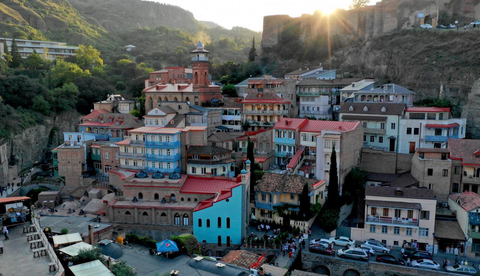 old Tbilisi, Narikala fortress, Abanotubani