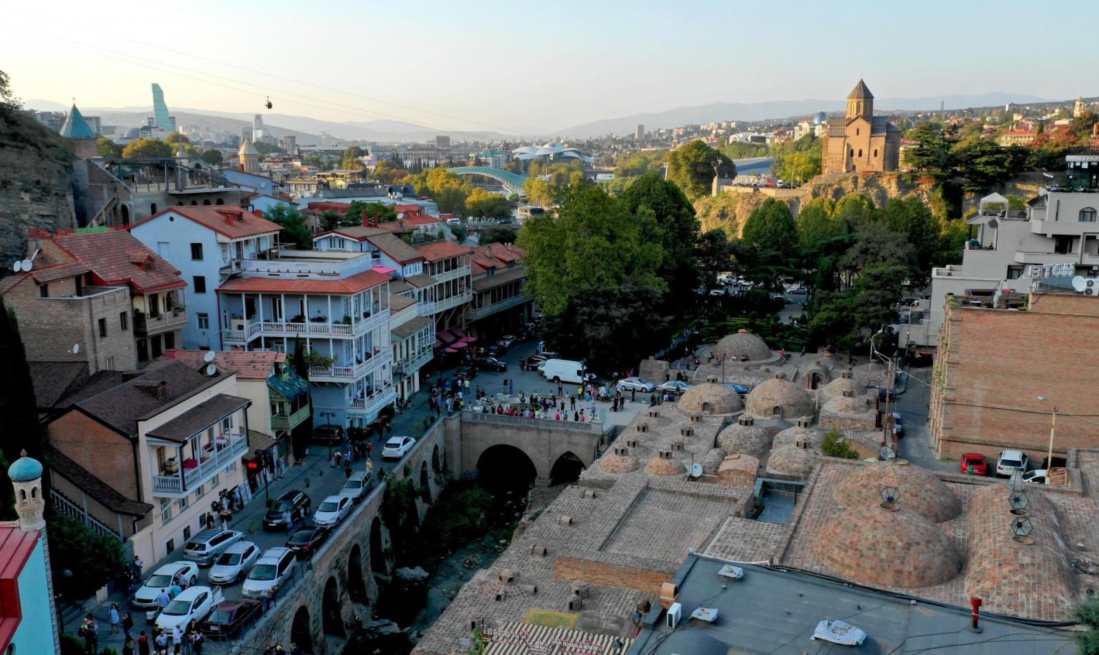 old Tbilisi, Narikala fortress, Abanotubani