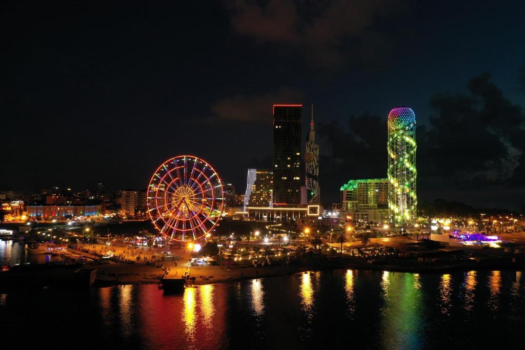 ბათუმი, აჭარა, ღამის ბათუმი - batumi, adjara, Night in Batumi