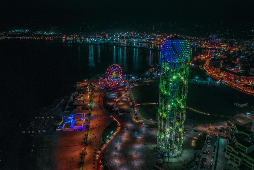 ანბანის კოშკი, ბულვარი - alphabet tower, batumi