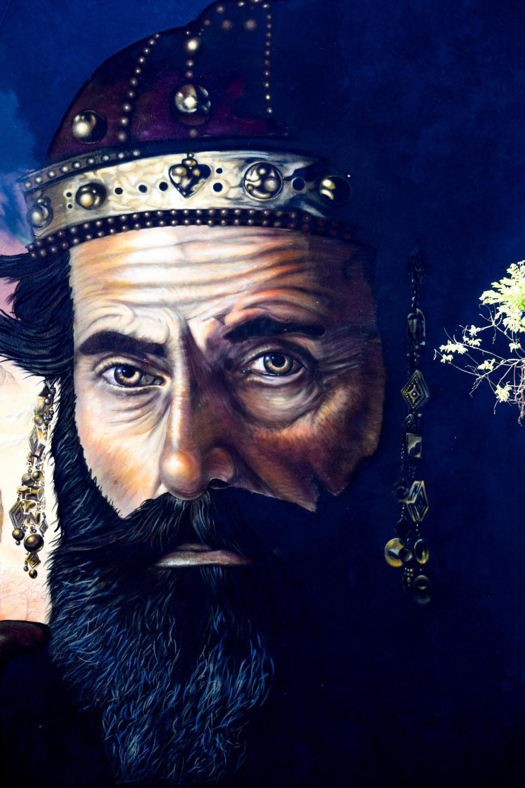 დავით აღმაშენებლისა და დიდგორის ბრძოლის გრაფიტი