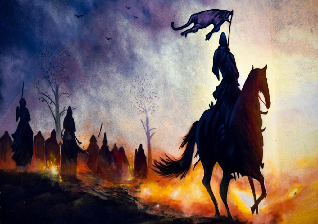 დავით აღმაშენებლისა და დიდგორის ბრძოლის გრაფიტი