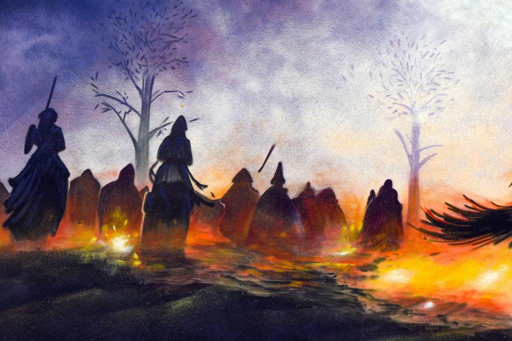 დავით აღმაშენებლისა და დიდგორის ბრძოლის გრაფიტი