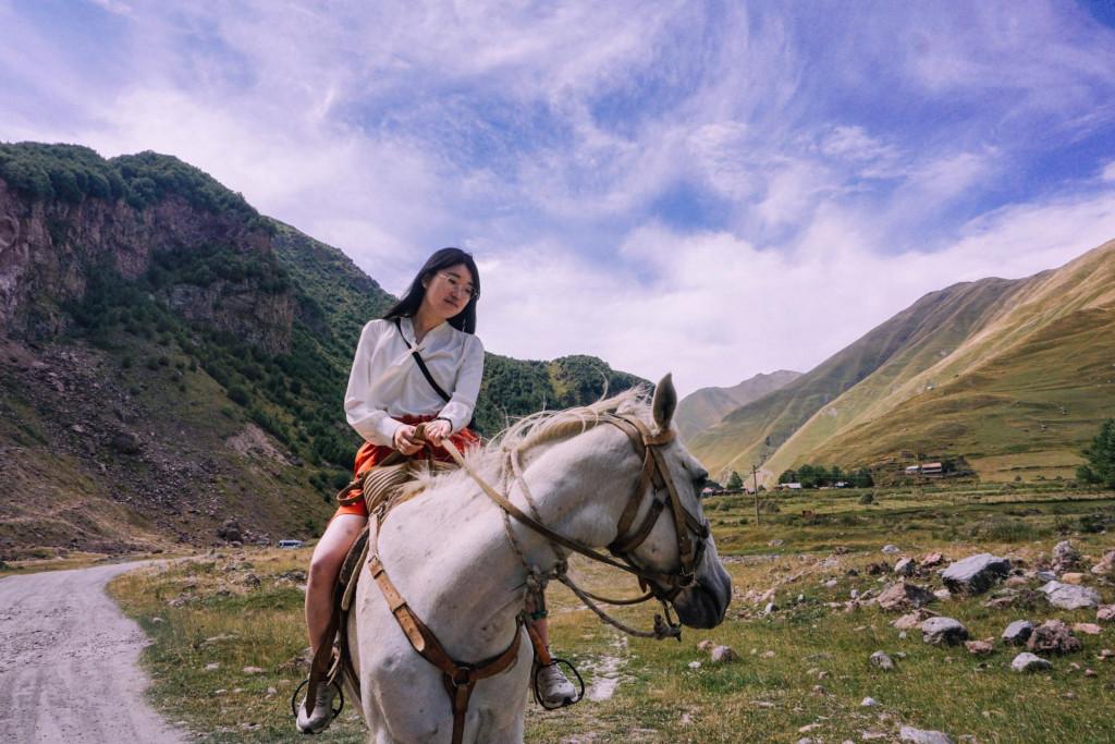 Horse riding adventure in Truso Valley with transfer