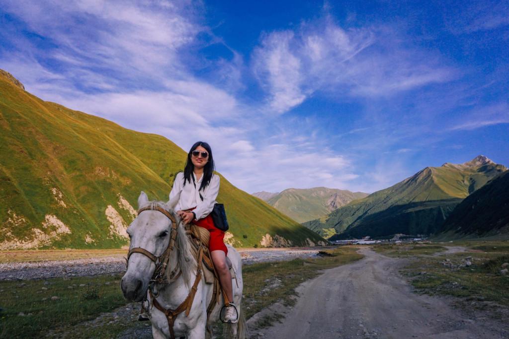 Horse riding adventure in Truso Valley with transfer