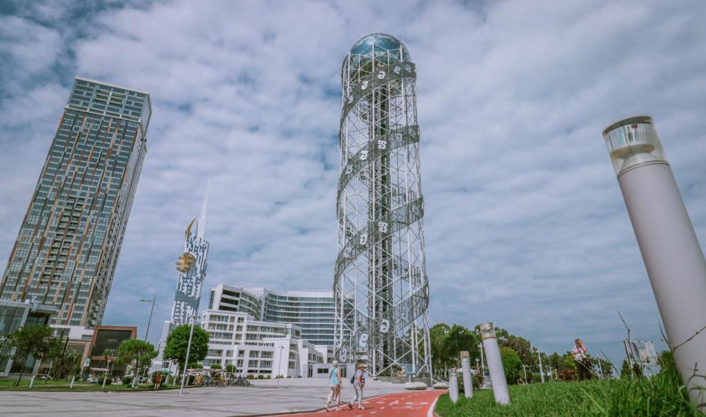 ანბანის კოშკი, ბულვარი - alphabet tower, batumi