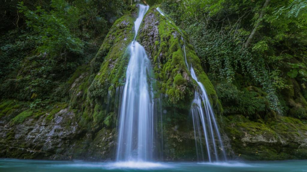 კაღუს (ჟუჟღას) ჩანჩქერი, მარტვილი, ბალდა, სამეგრელო - Kaghu (Zhuzhgha) Waterfall, Martvili, Balda, Samegrelo