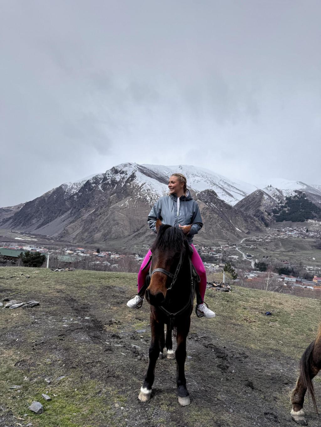 Horseback riding in Kazbegi