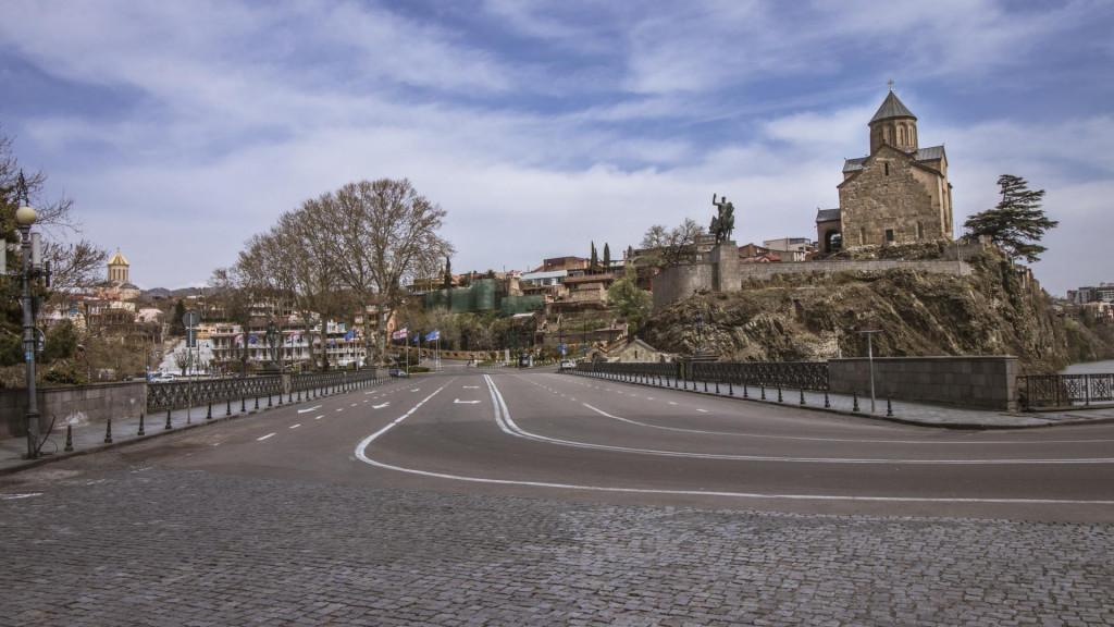 Metekhi Bridge, Old Tbilisi Метехский мост