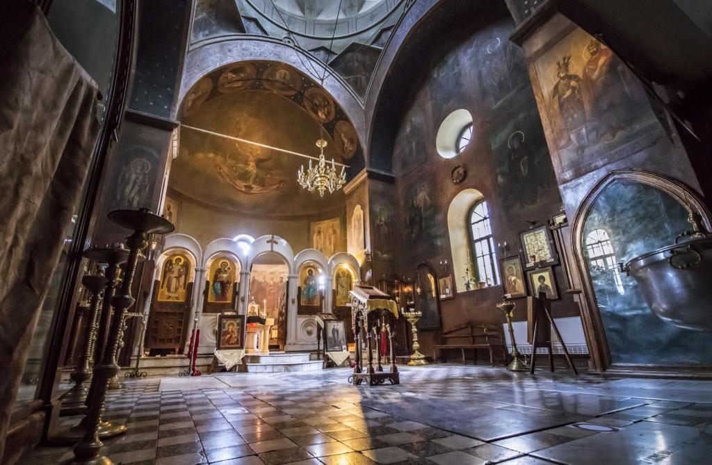 Mamadaviti, Father\'s David church, Mtatsminda pantheon