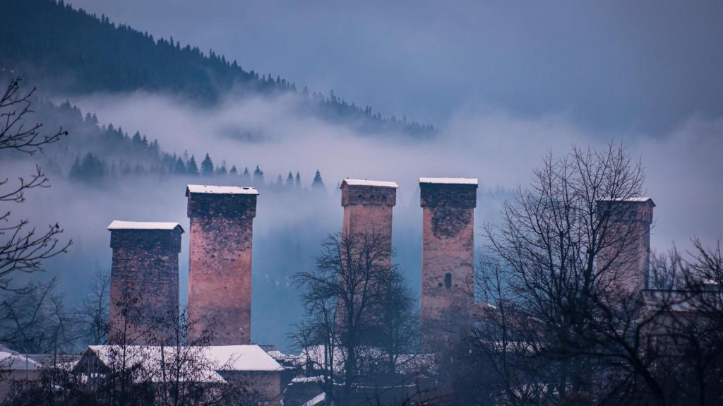 Mestia, Svaneti Местия, Сванетия
