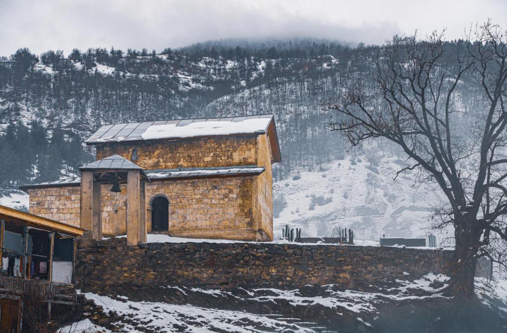 მაცხვარიშის მაცხოვრის ამაღლების ტაძარი Храм Спасителя church of the Matskhvarishi