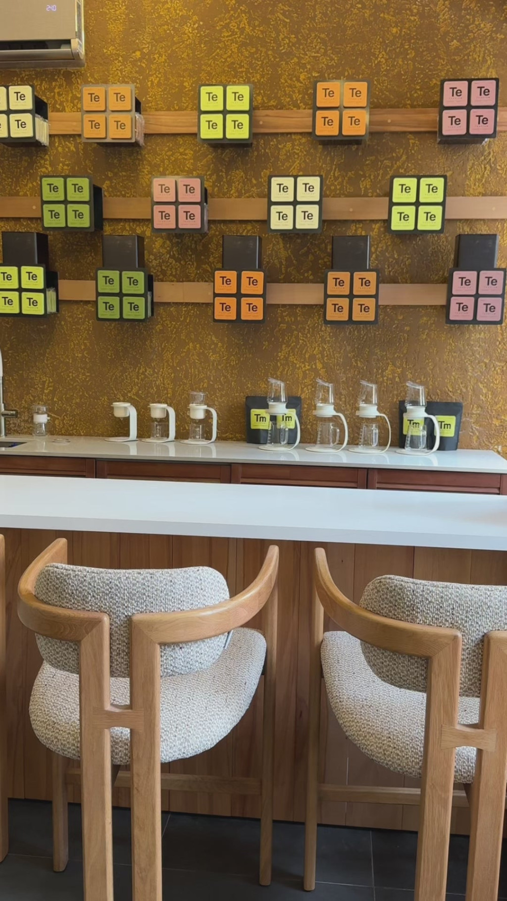 Teanium’s tea bar and product display