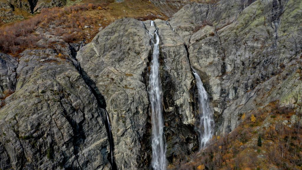 Ushba waterfall